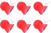 UPKOCH 6Pcs Clown Nose Props Funny Red Squeaky Costume Accessory for Adults for Halloween Carnival Cosplay and Parties for Fun Photo Opportunities