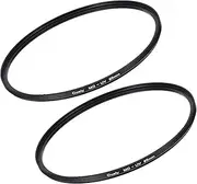 sourcing map MC UV Lens Filter Camera Protection Filter with Multi-Layer Coatings 95mm HD Hydrophobic Scratch Resistant for Camera Photography Lens 2 Pcs