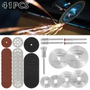41Pcs Mini Diamond Cutting Discs Wheel Saw Blades Grind For Dremel Rotary Tool◑
