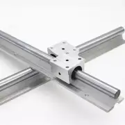 2X SBR20 1100mm LINEAR RAIL20MM fully suppoeted SHAFT ROD + 4 SBR20UU Block