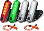 LED Navigation Lights Kit for Boat Kayak, Stern Lights Battery Operated, 4Pack R