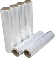 NAMOARLY Self-Adhesive Stretch Wrap Film 160m Roll for Moving Packing Wear-Resistant Shrink Wrap for Home Warehouse