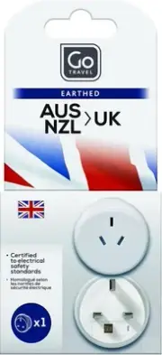 AUS - UK Travel Adapter, White