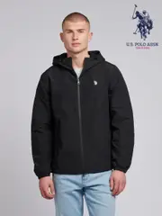 U.S. Polo Assn. Black Mens Lightweight Rain Jacket (F72061) | $231
