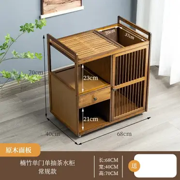 泡茶桌泡茶車茶水櫃實木行動茶水櫃家用茶台小茶桌燒水壺一體帶輪