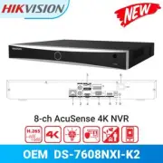 Hikvision DS-7608NXI-K2 4K 8Channel 12MP 8CH NVR Recorder for Security Camera