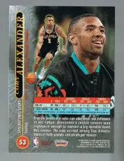 CORY ALEXANDER #53 SPURS / VIRGINIA 1996/97 stadium club members only