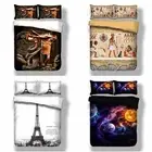 Retro Print Doona Quilt Duvet Cover Set Single Double Queen King Size Pillowcase