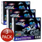 3 x 4In1 Space Model Kits Build Assembly Series Kids DIY Science Educational Toy