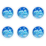 6PK MDI Ice Slime Stress Reliever Sensory/Tactile Squishy Kids Toy Snowy White