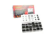 DNA RUBBER GROMMET 18X MIXED SIZES WIT/WITHOUT HOLES (125 BOXED