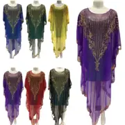 African Women Lace Rhinestone Women Kaftan Caftan Maxi Dress Muslim Dashiki Gown