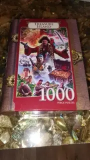 MasterPieces Treasure Island 1000 Piece Jigsaw Puzzle sealed Fantasy Book