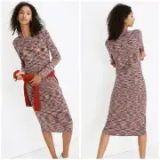 Madewell Space Dyed Women's Midi Sweater Dress *Runs Large* Cotton blend