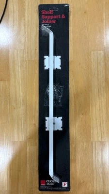 Closet Maid Shelf Support and Joiner, for 16" deep shelving, #1007, NEW