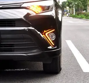 歐力車飾~豐田 TOYOTA 16-18年 RAV4 日行燈 RAV4 晝行燈 RAV4 專用日行燈 LED 帶轉向功能