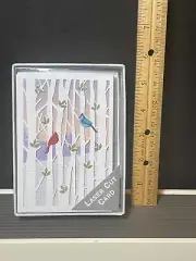Peter Pauper Press Laser Cut Cards "Birds in Birches" 2012 / 10 Cards NIB