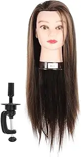 Mannequin Head Professional Hairdressing Training Braiding Hairstyle 65cm Simulation Human Model Hair Styling Home and Salon