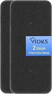 Sponge Filter Set of 2 Filter Mat Replacement for Candy Hoover 40006731 Replacement Filter 275 x 125 mm for VHC 970AT-84 / VTH 980NA1TX / VTH 980NA2T Condenser Dryer Heat Pump Dryer