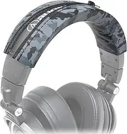 WC BandZ ATH - Upgraded Headband Cover for Audio Technica ATH M50X / M50XBT / M50 / M40X / M40 / M40FS / M30X / M30 / M20X / MSR7 by Wicked Cushions | Black Camo