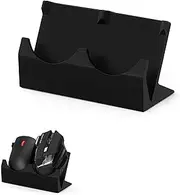 Desktop Dual PC Mouse Stand Holder, Suitable for Small Or Large Gaming & Office Mice From Logitech, Razer, Corsair & More - Organize Your Work Or Game Space and Keep it Clutter-Free (DM01)