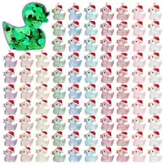 Christmas Mini Resin Ducks Luminous Christmas Tiny Duck Mini Resin Animals1580