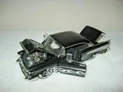 1957 CHEVY BEL AIR CUSTOM JADA 1:24 METAL DIE CAST OPENING HOOD DOORS & TRUNK!