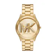 Michael Kors Slim Runway Three-Hand Gold-Tone Stainless Steel Watch MK4732
