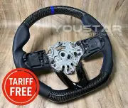 NO TARIFF CARBON Nappa Leather BLUE Steering Wheel for MINI F54 F55 F56 F57 F60 (for: Mini)