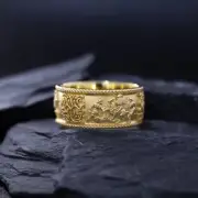 10mm Custom Made 14k Solid Yellow Gold Scythian Ring