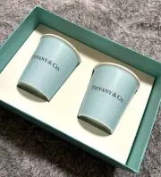 Tiffany &CO. Blue Coffee Cup x 2
