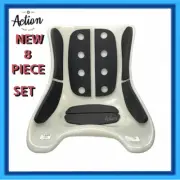 GO KART SEAT PADDING FULL SPINAL RELIEF SYSTEM 8 PIECE WATER PROOF ADHESIVE NEW