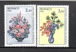 【流動郵幣世界】摩納哥1984年蒙特卡洛花展郵票