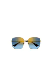 Cartier Square Frame Sunglasses 60 Blue
