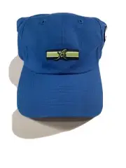 Levelwear Classics Anthem Logo Blue Adjustable Golf Hat Cap 100% Cotton New Tags