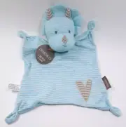Demdaco Dino Lovey Rattle Blanket Baby Security Lovey