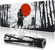 EFISH Japanese Gaming Mouse Mat XXL 800 x 300 mm Large Mouse Mat Stitched Edges Waterproof Non-Slip for PC, MacBook, Laptop Improves Precision and Speed (B18)