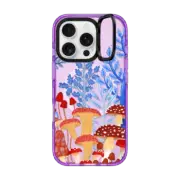iPhone 16 Pro Impact Ring Stand Case MagSafe Compatible Mushrooms by Papio Press