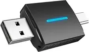 Generic Wired to Wireless Carplay & Android Auto Wireless Adapter USB Plug and Play Mini Adapter -Compatible 5.0 WiFi OTA Upgrade for OEM Wired CarPlay Android Auto Car Systems