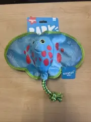 Bark Box Stingray Dog Toy Under The Seams Manny Ray Rare Crinkle Squeaky