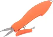 Generic Retractable Fishing Scissors Portable Telescopic Stainless Steel Cutter for Braid Line Sturdy Design for Tough Materials Essential Tool for Anglers