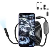 9.84FT Endoscope Camera with Light,Waterproof Borescope 1080P HD,Semi Rigid C...