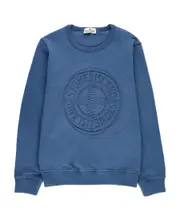 Round collar long sleeve sweater 8Y,14Y,12Y,10Y cornflower blue