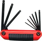 Eklind SAE Hex Ball End Fold Up Wrench Key Set 9pc 25919 5/64-1/4 Inch USA Made