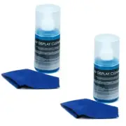 2x 200 ml Screen Cleaning Kit Cleaner Cloth LCD Plasma PC Monitor Laptop Tablet