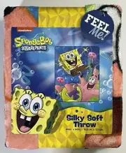 nickelodeon SpongeBob SQUAREPANTS Jumping Jellyfish 40" x 50" Silky Soft Throw