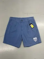 Quicksilver Shorts Mens 34 Blue Stranger Things Pleated Chino Embroidery Y2K