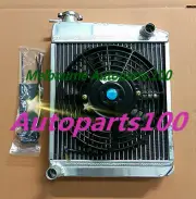 ALUMINUM RADIATOR For AUSTIN ROVER MINI 1275 GT 1959-1997 59-57 50mm & Fan