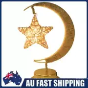 Creative Moon Night Light USB/Battery Powered Home Decor (Rattan Star Battery)