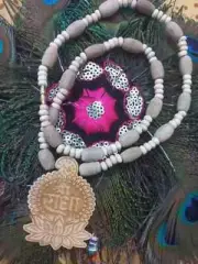 Lovely Holy Basil Beads Tulsi Kanthi Mala Lord Krishna Radha Excellent quality
